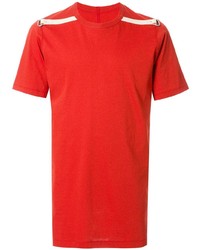 T-shirt girocollo rossa di Rick Owens