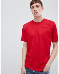 T-shirt girocollo rossa di Selected Homme