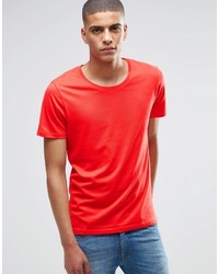 T-shirt girocollo rossa di Selected