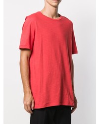 T-shirt girocollo rossa di Neil Barrett