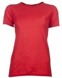T-shirt girocollo rossa di Sofie D'hoore