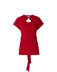 T-shirt girocollo rossa di Ssheena