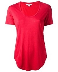 T-shirt girocollo rossa