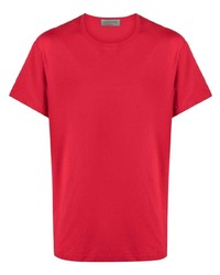 T-shirt girocollo rossa di Yohji Yamamoto