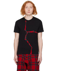 T-shirt girocollo scozzese marrone di Comme Des Garcons SHIRT