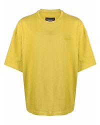T-shirt girocollo senape di A-Cold-Wall*