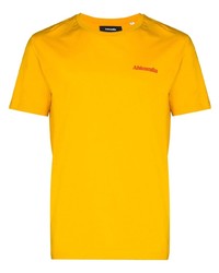 T-shirt girocollo senape di Ahluwalia