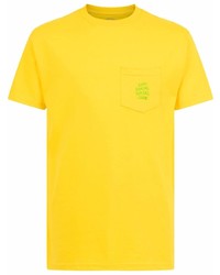 T-shirt girocollo senape di Anti Social Social Club