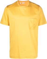 T-shirt girocollo senape di Brioni