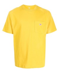 T-shirt girocollo senape di Danton