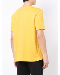 T-shirt girocollo senape di Michael Kors