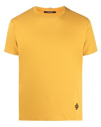 T-shirt girocollo senape di Tagliatore
