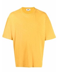 T-shirt girocollo senape di YMC