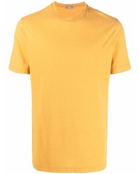 T-shirt girocollo senape di Zanone