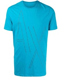 T-shirt girocollo stampata acqua di Armani Exchange