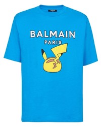 T-shirt girocollo stampata acqua di Balmain