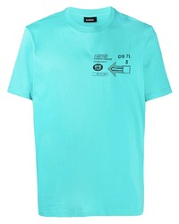 T-shirt girocollo stampata acqua di Diesel
