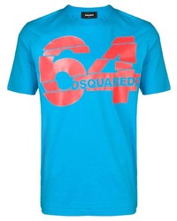 T-shirt girocollo stampata acqua di DSQUARED2
