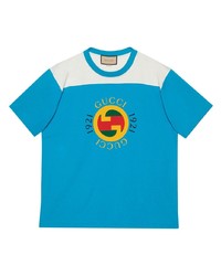 T-shirt girocollo stampata acqua di Gucci