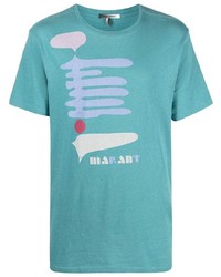 T-shirt girocollo stampata acqua di Isabel Marant
