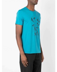 T-shirt girocollo stampata acqua di Armani Exchange
