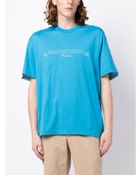 T-shirt girocollo stampata acqua di Mastermind World