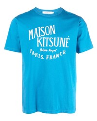 T-shirt girocollo stampata acqua di MAISON KITSUNÉ