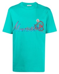 T-shirt girocollo stampata acqua di Moncler
