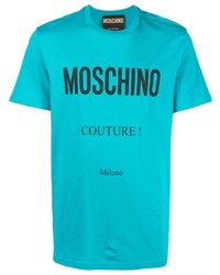 T-shirt girocollo stampata acqua di Moschino