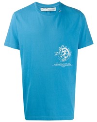 T-shirt girocollo stampata acqua di Off-White
