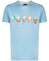 T-shirt girocollo stampata acqua di PS Paul Smith