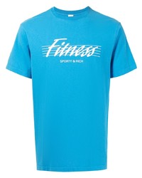 T-shirt girocollo stampata acqua di Sporty & Rich