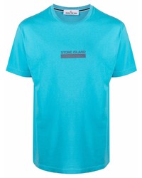 T-shirt girocollo stampata acqua di Stone Island