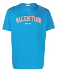 T-shirt girocollo stampata acqua di Valentino