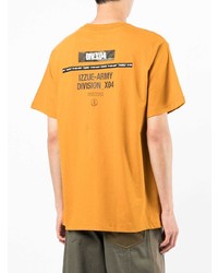 T-shirt girocollo stampata arancione di Izzue