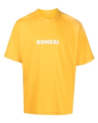 T-shirt girocollo stampata arancione di Bonsai