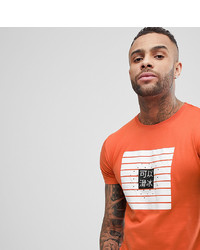 T-shirt girocollo stampata arancione di Brooklyn Supply Co.