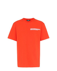 T-shirt girocollo stampata arancione di Calvin Klein 205W39nyc