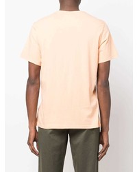 T-shirt girocollo stampata arancione di Barbour
