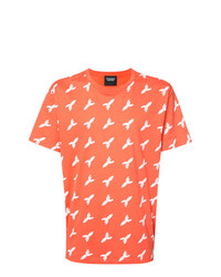 T-shirt girocollo stampata arancione di CHRISTOPHER RAEBURN