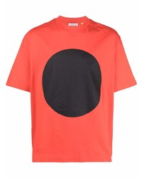 T-shirt girocollo stampata arancione di Craig Green