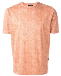 T-shirt girocollo stampata arancione di D'urban