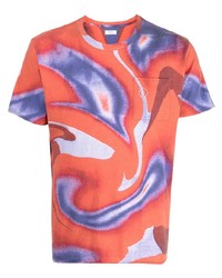 T-shirt girocollo stampata arancione di ERL