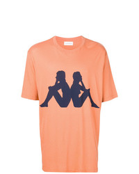 T-shirt girocollo stampata arancione di Faith Connexion