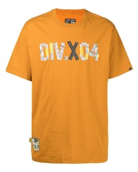 T-shirt girocollo stampata arancione di Izzue