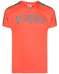 T-shirt girocollo stampata arancione di Kappa