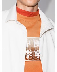 T-shirt girocollo stampata arancione di Li-Ning