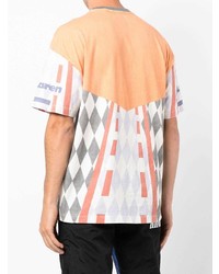 T-shirt girocollo stampata arancione di Rhude
