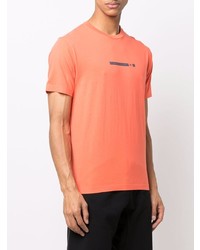 T-shirt girocollo stampata arancione di Stone Island