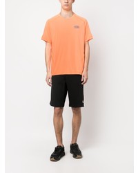 T-shirt girocollo stampata arancione di Ea7 Emporio Armani